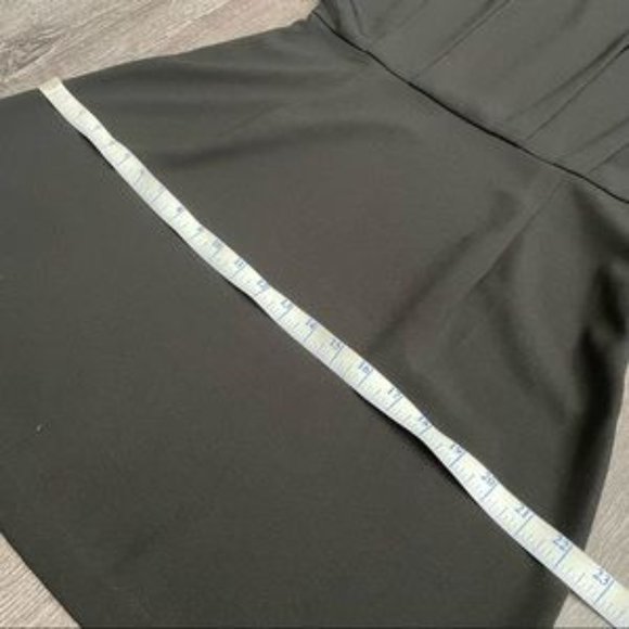 Nu New York Black Mini Cocktail Drop Shoulder Dress (L) - Picture 3 of 9